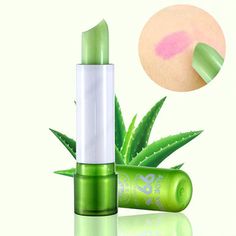 Moisturizing Aloe Vera Lip Balm, Long Lasting, Natural, Aloe Vera, Lipstick, Color Change, Lipstick, Moisturizing Anti-aging, 1 Piece Lip Balm Ingredients, Kylie Jenner Lipstick, Gloss Labial