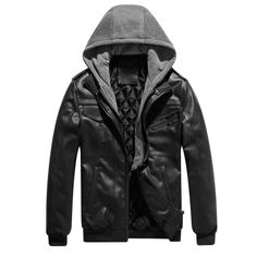 Men Outerwear, Plus Size Jacket, Motorcycle Jacket Mens, Men's Windbreaker, Spring Outfits Men, Cheap Clothing, Riding Jacket, Pu Leather Jacket, Men's Leather Jacket