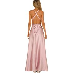 This Dress is a blend of elegance and comfort, perfect for evenings, parties, brides, and bridesmaids alike. Color: Pink Sizes: S to XL Low Tie Back Twist and Cut-Out Front Regular Fit Fabric: 30% Satin,- 50% Spandex Gender: Female Age: Adult Brand Name: NoEnName_Null Product ID: CJNSSYLY10285 Note: All sizes are 1 to 2 sizes smaller than European and American people. Choose the larger size if your size is between two sizes. Please allow 2-3cm differences due to manual measurement. Please check Feminine V-neck Evening Dress For Party, Summer Evening Floor-length Mother Of The Bride Dress, Chic A-line Bridesmaid Gown, Chic V-neck Bridesmaid Evening Dress, Maxi Length Evening Dress For Prom Season, Elegant Pink Maxi Dress For Prom, Elegant Sleeveless Satin Prom Dress, Elegant Maxi Backless Dress For Prom Season, Summer Sleeveless Mother Of The Bride Dress For Party