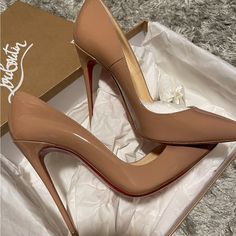 Authentic Christian Louboutin So Kate Size 37 Brand New. Comes With Box Dustbag And Extra Set Of Heel Studs . Luxury Brown Heels With Red Sole, Beige Heels With Red Sole, Elegant Beige Heels With Red Sole, Luxury Beige Heels With Red Sole, Designer Brown Heels With Red Sole, Beige Heels With Red Sole For Party, Party Heels With Red Sole In Beige, Beige Party Heels With Red Sole, Kate Louboutin