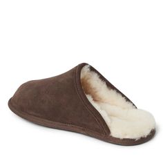 Luxury for everyone. That's the inspiration behind our Fireside collection: high-quality, affordable slippers made with 100% Australian sheepskin lining. Moisture-wicking, temperature-regulating designs define these water-resistant clog slippers; all-day comfort is just a step away. Supersoft cushioning cradles your feet alongside a pair of durable indoor/outdoor outsoles that promise on-the-go coziness! The clog silhouette is a classic for a reason, but we think you might like this update. Classic Suede Slip-on Slippers, Classic Suede Slippers, Brown Indoor Slippers For Winter, Classic Suede Slippers With Cushioned Footbed, Brown Winter Slippers With Plush Lining, Classic Slip-on Indoor Slippers, Brown Winter Slip-on Slippers, Classic Indoor Slippers With Cushioned Footbed, Brown Slip-on Winter Slippers