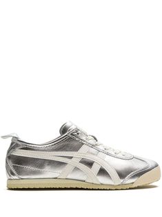 Shop Onitsuka Tiger mexico 66 off white sneakers in silver, at prices ranging from $212 to $426 online. Compare prices across 2 stores and find great deals on shipping & returns. Tiger Shoes, Off White Sneakers, Tone Calves, 60s Look, Tiger Mexico 66, Onitsuka Tiger Mexico 66, Mexico 66, Onitsuka Tiger, Iconic Bags