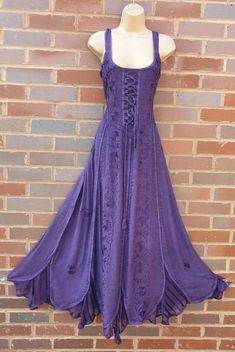 #ad Premium Maxi Summer Dress Corset Pagan Embroidered Purple Size 10 12 14 16 18 20 22 24, Fashion Summer Clothing Purple Dress Beach, Witchy Purple Dress, Purple Steampunk Dress, Cottagecore Outfits Purple, Corset Dress Purple, Witchy Dress Pattern, Purple Cottagecore Outfit, Whimsigoth Tops, Lavender Costume