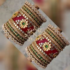 Ethnic Indian Bridal Red and Green Color Chura Set Heavy Glass | Etsy Bridal List, Punjabi Choora, Red Indian Wedding, Colourful Bangles, Rajasthani Jewelry, Mehandi Function, Multicolor Wedding, South Indian Bridal Jewellery, Red Bangles