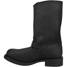 For a classic boot that's built to last, the Rob is your go-to choice. Crafted with smooth full-grain leather, a trendy buckle harness strap, and a round engineer toe that transcends time. Also features an oil and chemical resistant outsole. Size: 9.  Color: Black.  Gender: male.  Age Group: adult. Georgia Boots, Classic Boots, Duck Boots, Full Grain Leather, Age Group, Grain, Engineering, Buckle, Size 10