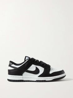 NIKE Dunk Low leather sneakers Nike Dunk Lows, Dunk Lows, Nike Dunk Low, Low Sneakers, Dunk Low, Nike Dunk, Nike Dunks, Leather And Lace, Net A Porter