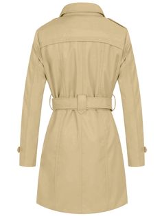 Women's Waterproof Double-Breasted Trench Coat with Belt Fall Single Breasted Raincoat, Fall Single-breasted Raincoat, Fall Solid Single-breasted Raincoat, Winter Workwear Raincoat, Single-breasted, Winter Single-breasted Raincoat For Work, Winter Workwear Raincoat Single Breasted, Solid Gabardine Winter Raincoat, Winter Solid Gabardine Raincoat, Fitted Waterproof Raincoat For Fall