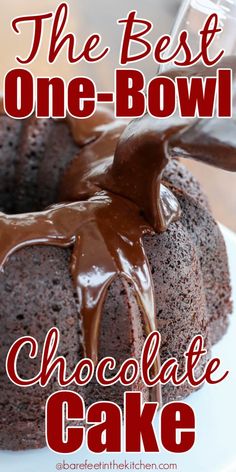 the best one - bowl chocolate cake recipe is so easy to make and it's delicious