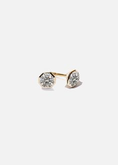 Cosma Diamond Earrings – KATKIM Diamond Tops, Neck Pieces Jewelry, Petite Earrings, Y2k Jewelry, Mini Earrings, Diamonds And Gold, Looks Chic, Art Deco Jewelry, Gold Platinum