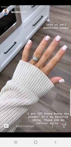 Nail Colors Almond, Nails Funny Bunny, Acrylic Nails Ideas, Dip Nail Colors, Engagement Nails, Opi Gel Nails, No Chip Nails, Subtle Nails, Simple Gel Nails