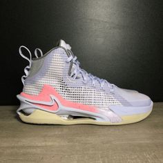 New Without Box! Men's Size 9.5 Nike Zoom G.T. Jump Easter Purple Basketball Shoes Cz9907-501 Purple Basketball, Purple Basketball Shoes, Nike Vapormax Flyknit, Nike Air Flight, Workout Sneakers, White Basketball Shoes, New Nike Shoes, Nike Pegasus, Nike Kyrie