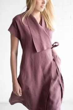 Linen Summer Dress, Cocoon Dress, Linen Fashion, Linen Summer, Summer Linen Dresses, Summer Linen, Ladies Dress Design, Linen Dresses, Linen Clothes