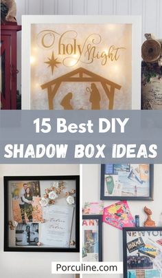 the best diy shadow box ideas for christmas