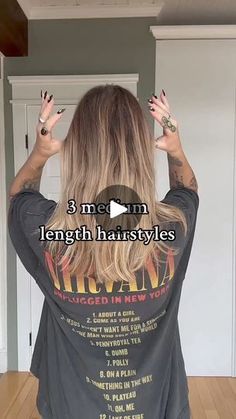 Mid Length Everyday Hairstyles, Quick Upstyles For Medium Hair, Medium Hair In Claw Clip, Medium Hair Work Styles, Cute Easy Casual Hairstyles, Mid Length Hairstyles Easy, Cute Hair Up Ideas, Easy Up For Medium Hair, Lazy Updos For Medium Hair