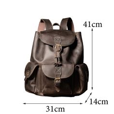 Description of the Vintage Women's Leather Backpack




 This Vintage Women's Leather Backpack is the essential piece to complete your look. Made of high-quality leather, this elegant and timeless accessory is not only superb , but also practical . With an adjustable shoulder strap , it offers you great freedom of movement and excellent comfort. Whether for going to the office or for your outings, this vintage backpack will add a touch of originality to any outfit. It is the perfect complement for an irresistible style !



 Materials: Leather / Cotton

 Size: 41cm*31cm*14cm

 Unique model

 High quality finish

 Free Shipping Classic Leather Shoulder Backpack For On-the-go, Luxury Large Capacity Shoulder Backpack, Leather Flap Backpack For On-the-go, Leather Shoulder Bag Backpack For On-the-go, Luxury Backpack With Leather Backing For Daily Use, Luxury Leather-backed Backpack For Daily Use, Luxury Leather Standard Backpack, Classic Leather Backpack With Large Capacity, Classic Large Capacity Leather Backpack For Travel