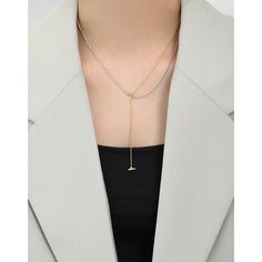 Side Chain Width: 1.2mm Side Chain Length: 430mm S Chain Width: 1mm S Chain Length: 230mm Metal Material: Solid 925 Sterling Silver Metal Electroplating: 18K Yellow Gold/Rhodium Total Weight: 3.59g Gold Tassel Necklace, Double Layer Necklace, Multi Layer Necklace, Stylish Necklace, Dainty Gold Necklace, Silver Jewels, Ring Pendant Necklace, Affordable Jewelry, Silver Pieces