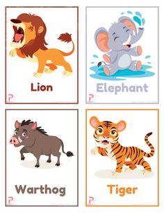 Animals Flashcards for Kids Free Zoo Animals Flashcards, Wild Animals Flashcards, Animals Flashcards For Kids, Chinese Flashcards, Cool Animals, Body Parts Preschool, Animal Flashcards, Animal Worksheets, Cue Cards