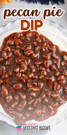 This Pecan Pie Dip is a layer of sweet cream cheese that is topped with gooey pecan pie filling. It’s a great fall dessert. Pecan Pie Dip Recipe, Pecan Pie Dip, Gooey Pecan Pie, Pie Dip, Pecan Pie Filling, Fall Desserts Easy, Fall Recipes Healthy, Peanut Butter Desserts