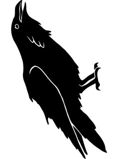 a black and white silhouette of a bird with an insect in it's beak