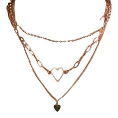 Material: Alloy Color: Gold Fashion Element: Love Heart/Heart Shape Style: Natural Trendy Rose Gold Heart Charm Necklaces, Trendy Rose Gold Charm Necklaces For Valentine's Day, Trendy Rose Gold Heart Charm Necklace, Heart-shaped Rose Gold Charm Necklace, Trendy Rose Gold Heart Necklace, Trendy Heart-shaped Layered Clavicle Chain Necklace, Rose Gold Heart Chain Necklace For Valentine's Day, Heart Shaped Rose Gold Chain Necklace For Valentine's Day, Heart-shaped Rose Gold Chain Necklace For Valentine's Day