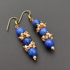 You will receive 1 pair of Lapis Lazuli With Mystic Coated Sapphire Natural Gemstone Beaded earring Genuine Stone jewelry Handmade Stylish earring For Women & Girl.   Size:     60  mm long.       Thank you very much for visiting ! Any questions, please feel free to contact us. Discount for bulk provide. Handmade Blue Spiritual Earrings, Blue Handmade Spiritual Earrings, Adjustable Beaded Earrings With Natural Stones, Adjustable Beaded Earrings With Natural Stones For Gift, Gemstone Beaded Dangle Earrings For Jewelry Making, Gemstone Beads Dangle Earrings For Jewelry Making, Dangle Beaded Earrings With Gemstone Beads For Jewelry Making, Gift Gemstone Beaded Earrings, Round Beads Earrings With Natural Stones For Jewelry Making