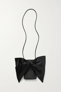 An easy way to elevate any outfit, Loeffler Randall's satin 'Violet' shoulder bag is adorned with an oversized bow. It has a slim strap you can tuck inside to carry it as a clutch and is perfectly sized to fit an iPhone 14 or 15 solo, otherwise there's plenty of room for your keys, cards and favorite lipstick. Evening Rectangular Shoulder Bag With Detachable Bow, Rectangular Evening Shoulder Bag With Detachable Bow, Chic Shoulder Bag With Detachable Bow, Rectangular Shoulder Bag With Detachable Bow For Party, Chic Evening Shoulder Bag With Bow, Luxury Shoulder Bag With Bow For Party, Formal Shoulder Bag With Detachable Bow, Chic Formal Shoulder Bag With Bow, Formal Rectangular Shoulder Bag With Bow