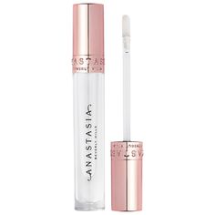 A crystal-clear lip gloss, with a non-sticky feel, that delivers glass-like shine. Formulation Type: Lip GlossBenefits: Long-wearingIngredient Callouts: Free of parabens. It is also vegan and cruelty-free.What Else You Need to Know: This lip gloss has a crystal-clear formula that provides non-sticky, comfortable wear, making your lips appear fuller and smoother. It can be worn over bare lips to let your natural color come through, or layer with liner and lipstick for extra dimension. Crystal Lip Gloss, Anastasia Contour Kit, Anastasia Beverly Hills Lipstick, Anastasia Beverly Hills Contour, Crystal Lips, Bare Lip, Lip Gloss Colors, Clear Lip Gloss, Neutral Eyeshadow