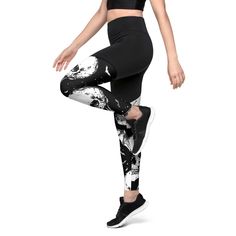 🦇💀 Elevate Your Workout with Our Skull and Bat Gym Leggings 💀🦇 These compression fabric sports leggings are a must for medium to high-intensity workouts. They're soft, comfy, and chic--ideal for anyone who enjoys an active lifestyle. * Fabric composition in Mexico: 75% polyester, 25% lycra (upper part of the leggings) and 75% polyester, 25% spandex (bottom part of the leggings) * Fabric composition in Europe: 57% polyamide, 43% spandex (upper part of the leggings) and 78% polyester, 22% span High Stretch Black Yoga Pants For Streetwear, Black Compression Tights For Streetwear, Black Compression Leggings For Streetwear, Breathable Tight Running Leggings, Stretch Moisture-wicking Leggings For Streetwear, Moisture-wicking Stretch Leggings For Streetwear, Full Length Black Leggings For Gym, Compression Athleisure Leggings For Streetwear, High Stretch Black Running Leggings