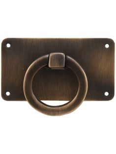 an image of a door handle with a ring on it