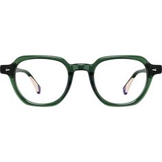 Take the fashion-forward route in these quirky square glasses. Made from glossy hand-polished acetate the eyeglasses features a rounded square shape and flattened rim top. This look is an eye-catching choice as both glasses and sunglasses. | Zenni Square Prescription Eyeglasses Green Plastic Beige Square, Green Glasses, Rim Design, Zenni Optical, Square Eyeglasses, Kids Glasses, Green Square, Oval Face Shapes, Oval Face