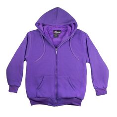 Purple Sherpa Fleece Hoodie Solid Color Hooded Fleece Jacket, Cold Weather Fleece Sweatshirt With Fleece Lining, Winter Sherpa Hoodie With Fleece Lining, Cozy Fit Fleece Lined Hoodie For Cold Weather, Cozy Fit Hoodie With Fleece Lining For Cold Weather, Comfortable Fleece-lined Hoodie For Cold Weather, Sherpa Double-lined Hooded Hoodie, Double-lined Hood Fleece Jacket For Cold Weather, Cold Weather Fleece Jacket With Double-lined Hood