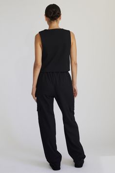 Chic cargo trousers with drawstring detail. Drawstring Detail, Contemporary Wardrobe, Tencel Fabric, Cargo Trousers, Cargo Pants, Jewelry Sales, Wardrobe Staples, Jumpsuit Dress, Maxi Skirt