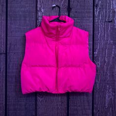 Pink Shein Puffer Vest, Size Medium,Never Worn Green Khaki Jacket, Oversized Puffer Coat, Shein Jackets, Leather Puffer Jacket, Teddy Bear Jacket, Sleeveless Puffer, White Puffer, Bear Jacket, Black Puffer Vest