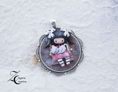 polymerclay doll. do you want your initial in your necklace? add it to cart and make your jewel unique! initials: https://www.etsy.com/it/listing/749884923/aggiungi-iniziale-ciondolo-lettera?ref=shop_home_active_2&frs=1 little pendant in clay. thank you for visit! made to order. please check shipping time! Do you prefer stainless steel chain for your doll? Choose pendant option and order from here your stainless steel base. https://www.etsy.com/it/shop/ZingaraCreativa?ref=seller-platform-mcn Hand Painted Polymer Clay Pendant Necklace, Polymer Clay Moon Pendant, Belle Necklace, Bohemian Polymer Clay Pendant Jewelry, Polymer Clay Crystal Pendant, Polymer Clay Doll, Italy Necklace, Polymer Clay Goddess Pendant, Doll Necklace