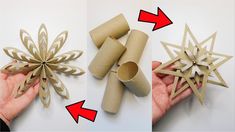 how to make an ornament out of toilet paper - step by step instructions