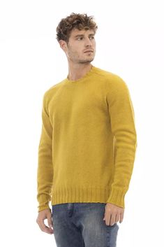 Discover the epitome of cozy-chic with Alpha Studio’s sumptuous crewneck sweater. Crafted from 100% premium wool, this piece promises warmth and style in equal measure. Featuring a bold yellow hue that stands out in any setting, the meticulous ribbed collar, cuffs, and bottom hem add a touch of timeless sophistication. Made in Italy, this garment embodies craftsmanship and luxury, perfect for the fashion-forward gentleman. Material: 100% Wool Country of Origin: IT Color: Yellow Yellow Crewneck, Woolen Sweaters, Crewneck Design, Sweaters Crewneck, Premium Brands, Staple Pieces, Sweater Sleeves, Crewneck Sweater, Wool Sweater