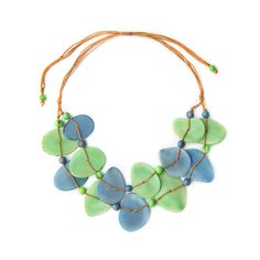 Iliana Necklace Summer Clearance Sale, Eco Friendly Accessories, Tagua Jewelry, Tagua Nuts, Polymer Crafts, Summer Clearance, Acai Berry, Peach Orange, Stackable Bracelets