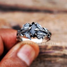 Silver Leaves Ring, Black Onyx Ring, Marquise Ring, 925 Sterling Silver Ring, Celestial Ring, Weeding Rings, Dainty Women Ring, Gift For Her SHOP LINK:- https://www.etsy.com/shop/MaaShabashibaJewell?ref=seller-platform-mcnav 》D E T A I L S《 Gemstone: Natural Black Onyx Gem Color: Black Gem Shape: Marquise Metal: 925 Sterling Silver Purity: 925 Parts Per 1000 Setting Type: Bezel Set Silver Polish: High Ring Size: All Size Available Please note that there Can be slight variations in stone texture Unique Black Sterling Silver Engraved Ring, Unique Black Ring For Anniversary, Unique Black Anniversary Ring, Black Promise Ring With Polished Finish, Handmade Black Promise Ring, Black Elegant Engraved Promise Ring, Silver Black Spinel Rings For Anniversary, Black Spinel Ring Jewelry For Gift, Black Spinel Ring Jewelry Gift