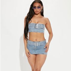 Brand New Fashion Nova Janisa Denim Micro Mini Skirt - Light Wash Skirt Outfits With Boots, Denim Mini Skirt Outfit, Denim Micro Mini Skirt, Black Lace Corset, Journal Lists, Micro Mini Skirt, Denim Skirt Women, Miniskirt Outfits, Emo Outfits