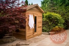 Superior Saunas: Outdoor Sauna Kit - Outdoor Cabin Sauna 5 x 7 Sauna Design Outdoor, Outdoor Sauna Kits, Cabin Sauna, Wood Door Frame, Sauna Kits, Wood Sauna, Cedar Cabin, Tongue And Groove Walls, Sauna Kit