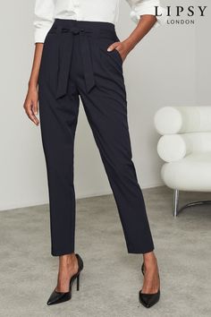 Tapered & Peg Trousers | Tapered Leg Trousers | Next Official Site 6th Form Outfits, Peg Trousers, Dresses Classy, Autumn Colours, Tapered Trousers, Chic Office, Interview Outfit, Office Attire, Warm Autumn