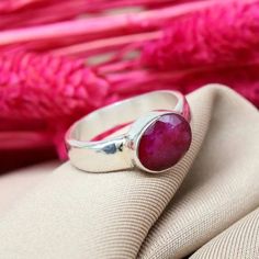 Red Ruby Ring, 925 Sterling Silver Ring, Oval Ruby Designer Ring, Birthday Gift, Promise Ring, Boho Ring, Men's Ring, Handmade Silver Ring - Etsy Indonesia Sterling Silver Oval Cabochon Ruby Ring Gift, Silver Oval Cabochon Ruby Ring As Gift, Oval Ruby Ring Stamped 925 For Gift, Oval Ruby Ring Stamped 925 As Gift, Oval Ruby Ring Stamped 925, Oval Hallmarked Ruby Ring, Oval Ruby Ring Gift With Hallmark, Oval Ruby Ring Hallmarked As Gift, Ring Astrology