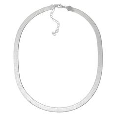 Step into a world of elegance with our sterling silver herringbone chain, shining brightly with meticulous polish. Measuring 18 inches, plus a handy 2-inch extender, and secured with a reliable lobster clasp, it's crafted to seamlessly complement your unique style and daily life. This isn't just an accessory; it's your next step towards embracing everyday luxury and boosting your look with confidence. Discover Silpada x Helzberg, a collection embracing the beauty of self-expression, anchored in Silver Herringbone Chain, Classic Sterling Silver Necklace With Shiny Finish, Sterling Silver Snake Chain Necklace With Polished Finish, Sterling Silver Jewelry With Polished Snake Chain, Sterling Silver Snake Chain Jewelry With Polished Finish, Formal Sterling Silver Snake Chain Necklace, White Gold Sterling Silver Snake Chain Jewelry, Elegant Silver Herringbone Necklace For Formal Occasions, Classic Silver Necklace With Shiny Finish