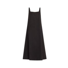 WARDROBE.NYC dress features a low-cut back Square neckline Sleeveless Full length A-line silhouette Slipover style Cotton Imported Sleeveless Bias Cut Backless Dress, Sleeveless Backless Sundress, Sleeveless Unlined Slip Dress For Daywear, Sleeveless Pinafore Dress For Daywear, Wardrobe Nyc, Backless Maxi Dress, Backless Maxi Dresses, Bergdorf Goodman, Square Neckline