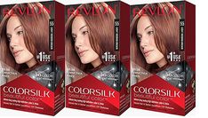 Revlon Colorsilk Beautiful Color, Light Reddish Brown, 3 Count Revlon Colorsilk, Hair Color Shampoo, Gray Coverage, Permanent Hair Dye, Color Shampoo, Permanent Hair Color, Hair Transplant, Reddish Brown, Color Free