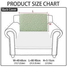 the back cover is shown with measurements for this couch and loveseat in white