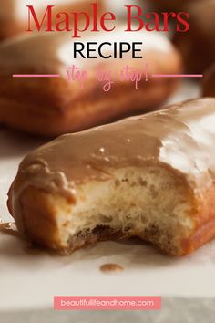 a close up of a doughnut with icing