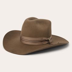 This western-inspired fashion hat brings a welcome pop of Cowboy Core to any look. Its classic silhouette features a 5 1/4" pinch front crown, 4” brim and grosgrain hat band with handmade concho cord accent. Handmade in the U.S.A. with a firm finish from high-quality wool felt, it’s finished with a faux leather sweatband and satin liner for a comfortable, all-day fit. 5 1/4" Pinch Front Crown 4” Brim Grosgrain Hat Band With Handmade Concho Cord Faux Leather Sweatband Satin Liner Firm Finish 100% Cowboy Core, Grooming Shop, Denim Boots, Denim Outerwear, Wool Handmade, Inspired Fashion, Mini Shirt Dress, Hat Band, Cowboy Hat