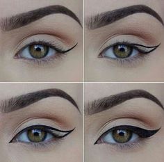 É hoje! Entusiasmada? Qual o look eleito para hoje à noite? Mostra-nos! Se estás sem ideias, inspira-te no nosso pinterest! Cat Eye Makeup Tutorial, Khol Eyeliner, Perfect Winged Eyeliner, Winged Eyeliner Tutorial, Eyeliner Hacks, Bentuk Alis