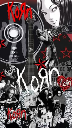 an image of the cover to korn's album, it looks like he is holding a guitar